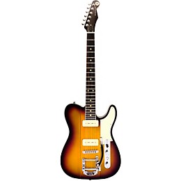 Reverend Greg Koch Signature Gristlemaster 90 Ebony Fretboard Electric Guitar 3-Tone Burst
