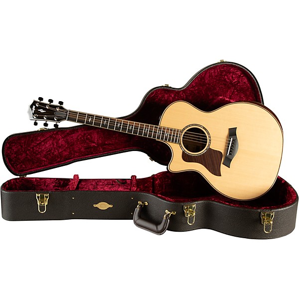 Taylor 814ce V-Class Left-Handed Grand Auditorium Acoustic-Electric Guitar Natural