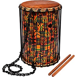 X8 Drums Kente Cloth Dundun with Sticks 15 in. X8 Drums Kente Cloth Dundun with Sticks 12 in.