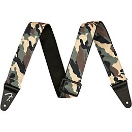 Fender 2" Camouflage Guitar Strap Woodland Camouflage 2 in.