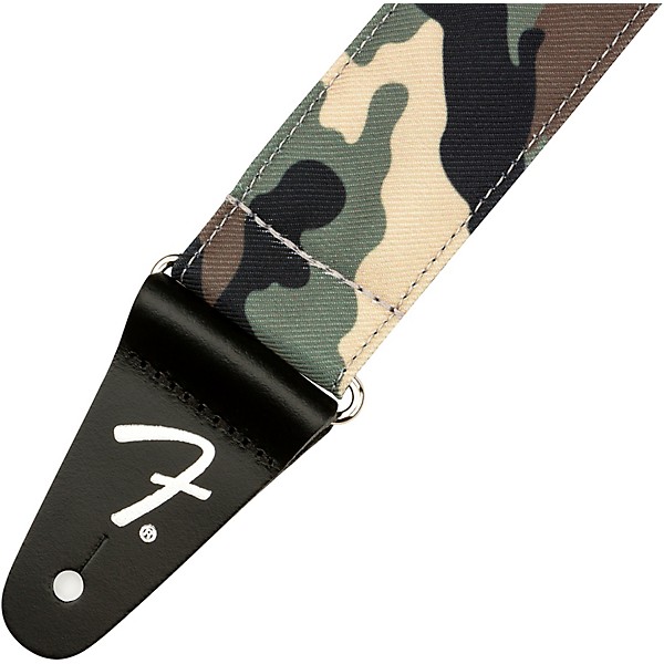 Fender 2" Camouflage Guitar Strap Woodland Camouflage 2 in.