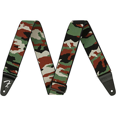 Fender Weighless Camouflage Guitar Strap Woodland Camouflage 2 In. for sale