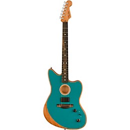 Fender Acoustasonic Jazzmaster Acoustic-Electric Guitar Ocean Turquoise