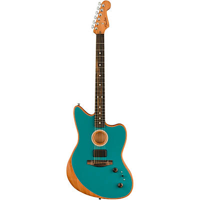 Fender Acoustasonic Jazzmaster Acoustic-Electric Guitar Ocean Turquoise for sale