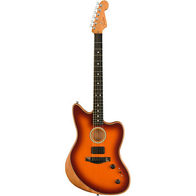 Fender American Acoustasonic Jazzmaster Acoustic-Electric Guitar Tobacco Sunburst for sale