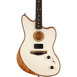 Fender American Acoustasonic Jazzmaster Acou... Fender American Acoustasonic Jazzmaster Acoustic-Electric Guitar Arctic White