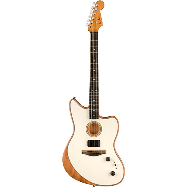 Fender Acoustasonic Jazzmaster Acoustic-Electric Guitar Arctic White