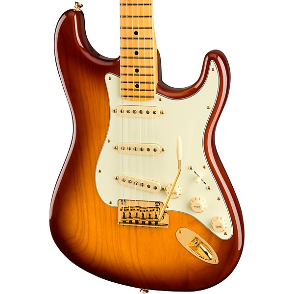 Fender 75th Anniversary Commemorative Stratocaster Electric Guitar 2-Color Bourbon Burst