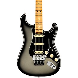 Open Box Fender American Ultra Luxe Stratocaster HSS Floyd Rose Maple Fingerboard Electric Guitar Level 2 Silver Burst 194744700545