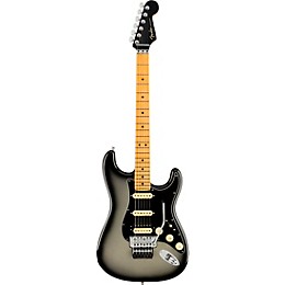 Open Box Fender American Ultra Luxe Stratocaster HSS Floyd Rose Maple Fingerboard Electric Guitar Level 2 Silver Burst 194744700545