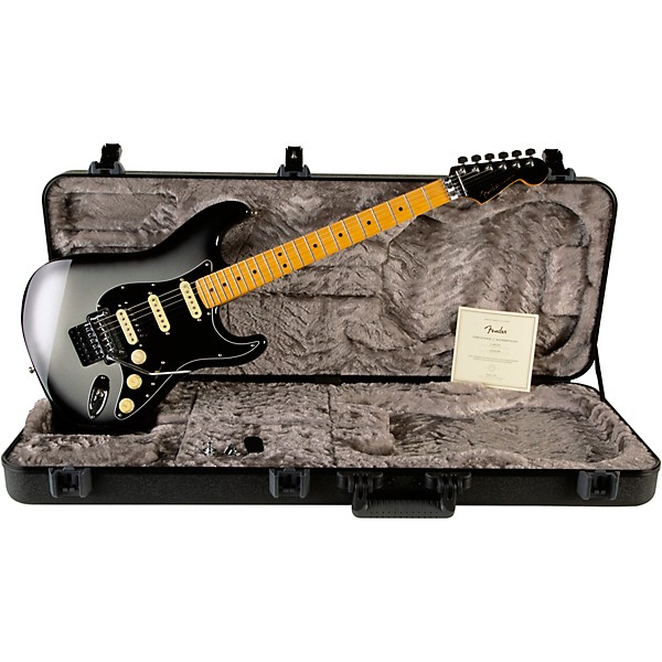 Fender American Ultra Luxe Stratocaster HSS Floyd Rose Maple Fingerboard Electric Guitar Silver Burst