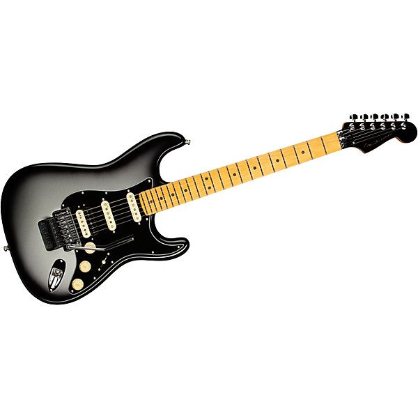 Fender American Ultra Luxe Stratocaster HSS Floyd Rose Maple Fingerboard Electric Guitar Silver Burst