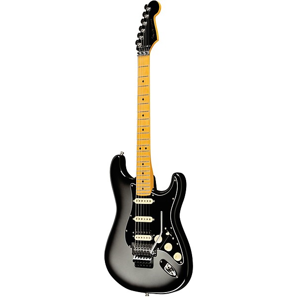 Fender American Ultra Luxe Stratocaster HSS Floyd Rose Maple Fingerboard Electric Guitar Silver Burst