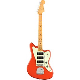Fender Noventa Jazzmaster Maple Fingerboard Electric Guitar Fiesta Red