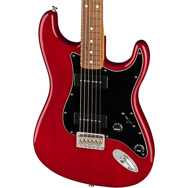 Fender Noventa Stratocaster Pau Ferro Fingerboard Electric Guitar Crimson Red Transparent