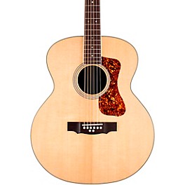 Guild BT-258E Deluxe Westerly Collection 8-String Baritone Jumbo Acoustic-Electric Guitar Natural