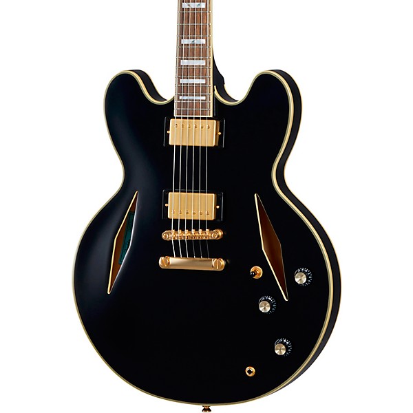 Epiphone Emily Wolfe Sheraton Stealth Semi-Hollow Electric Guitar Black Aged Gloss