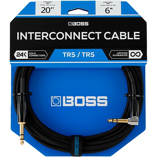 BOSS BCC-3-TRA Connecting Cable-TRS/TRSA 30 ft.