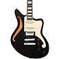 D'Angelico Premier Series Bedford SH Electric Guitar Offset Stopbar Tailpiece Black Flake thumbnail