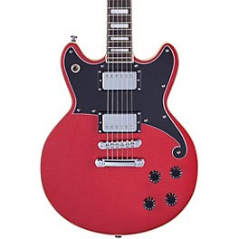 D'Angelico Premier... D'Angelico Premiere Series Brighton Solid Body Electric Guitar Double Cutaway Stopbar Tailpiece Oxblood