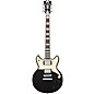 Open Box D'Angelico Premiere Series Brighton Solid Body Electric Guitar Double Cutaway Stopbar Tailpiece Level 2 Black Fla...