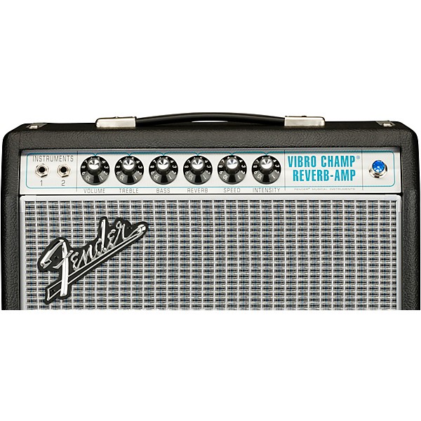 Open Box Fender '68 Custom Vibro Champ Reverb 5W 1x10 Guitar Combo Amp Level 2 Black 197881128142