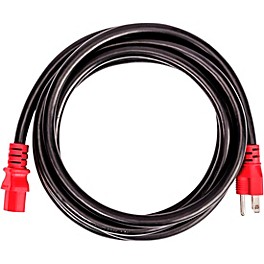 D'Addario IEC to NEMA Plug Power Cable, 10FT 10 ft. Red/Black