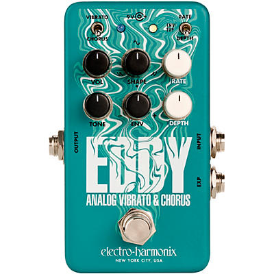 Electro-Harmonix Eddy Analog Vibrato & Chorus Effects Pedal Mint Green for sale