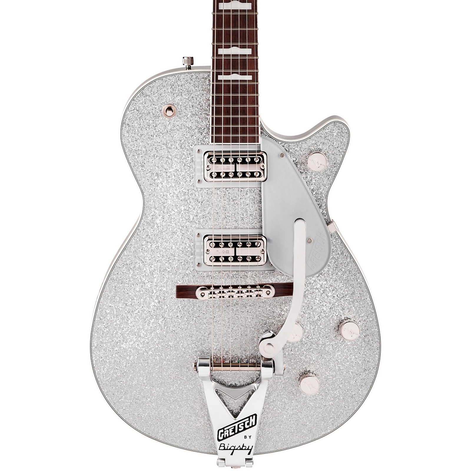 Gretsch Guitars G6129T-89VS Vintage Select 89 Sparkle Jet with Bigsby  Silver Sparkle