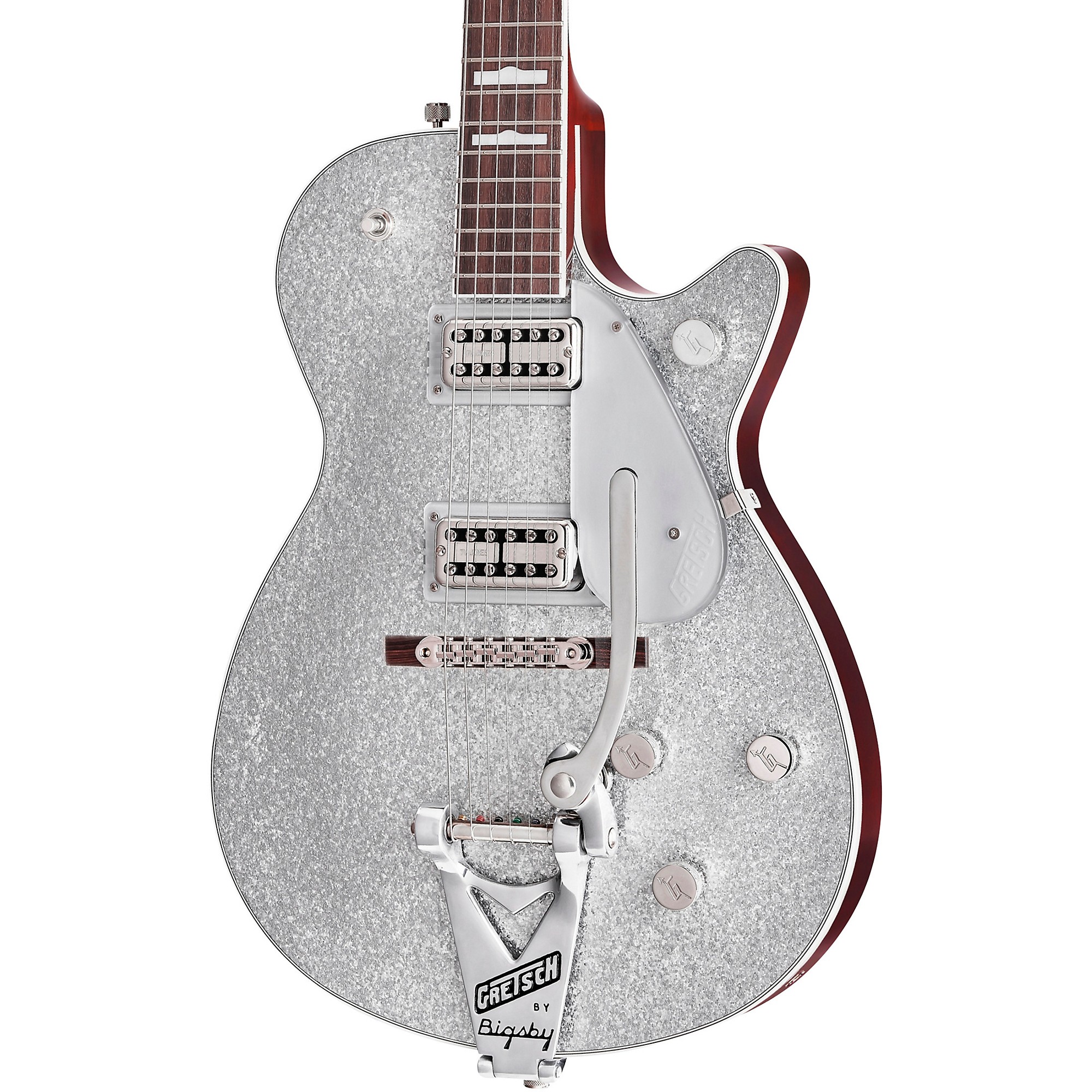 Gretsch Guitars G6129T-89VS Vintage Select '89 Sparkle Jet With Bigsby  Silver Sparkle