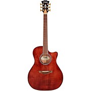 D'angelico Excel Series Gramercy Xt Grand Auditorium Acoustic-Electric Guitar Matte Walnut Stain for sale