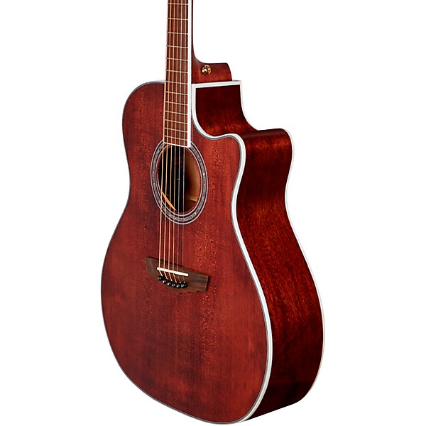 D'Angelico Excel Series Gramercy XT Grand Auditorium Acoustic-Electric Guitar Matte Walnut Stain