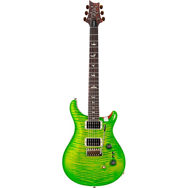 PRS Custom 24-08 10-Top with Pattern Thin Neck Electric Guitar Eriza Verde