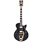 D'Angelico Excel Series DC Semi-Hollow Electric Guitar With USA Seymour Duncan Humbuckers and Shield Tremolo Black Dog