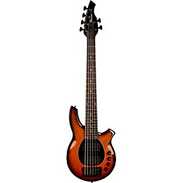 Ernie Ball Music Man Bongo 6 HH Ebony Fingerboard 6-String Electric Bass Guitar Harvest Orange