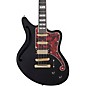 D'Angelico Deluxe Series Bedford SH Electric Guitar With USA Seymour Duncan Pickups and Stopbar Tailpiece Black thumbnail