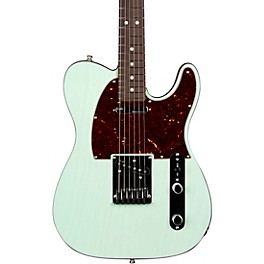 Fender American Ultra Luxe Telecaster Rosewood Fingerboard Electric Guitar Transparent Surf Green