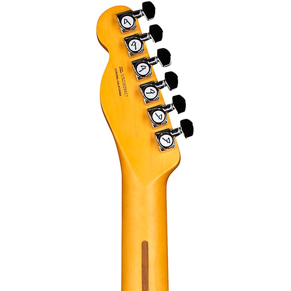 Fender American Ultra Luxe Telecaster Rosewood Fingerboard Electric Guitar Transparent Surf Green