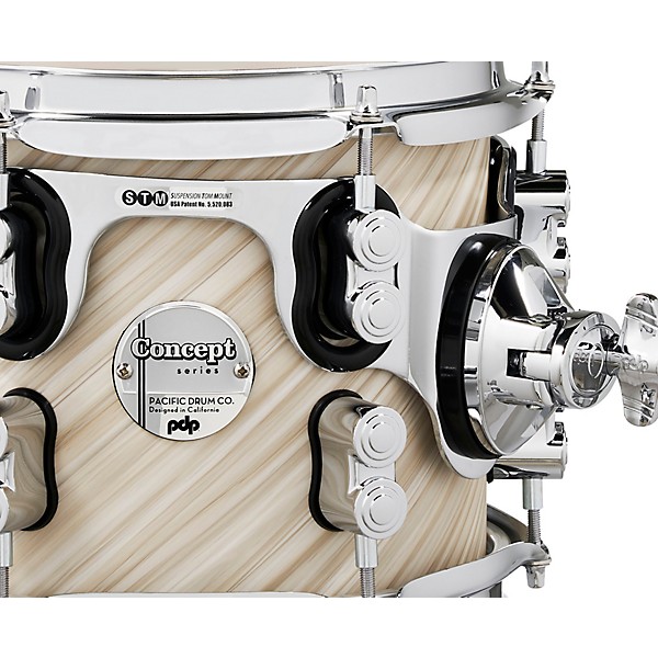 PDP by DW Concept Maple 4-Piece Shell Pack With Chrome Hardware Twisted Ivory