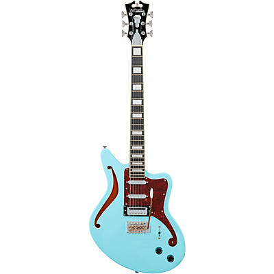 D'angelico Premier Series Bedford Sh Electric Guitar With Tremolo Sky Blue for sale