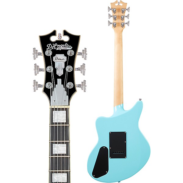Open Box D'Angelico Premier Series Bedford SH Electric Guitar with Tremolo Level 2 Sky Blue 197881032326
