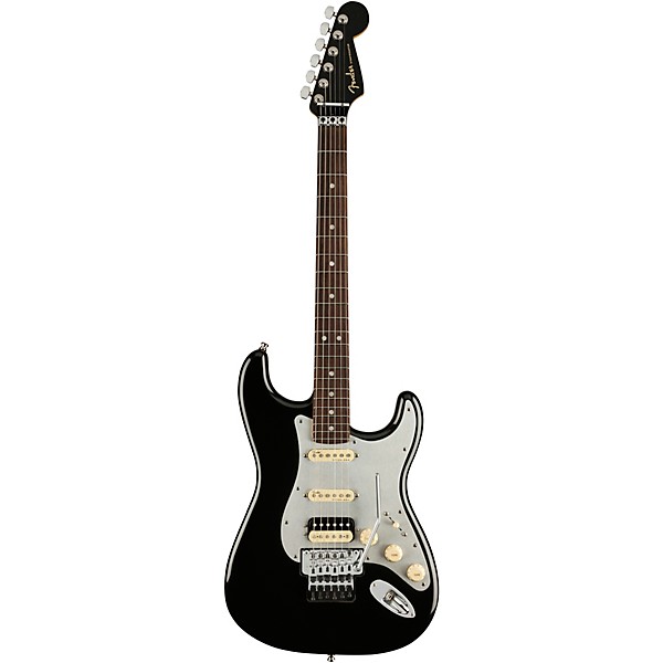 Fender American Ultra Luxe Stratocaster HSS Floyd Rose Rosewood Fingerboard Electric Guitar Mystic Black
