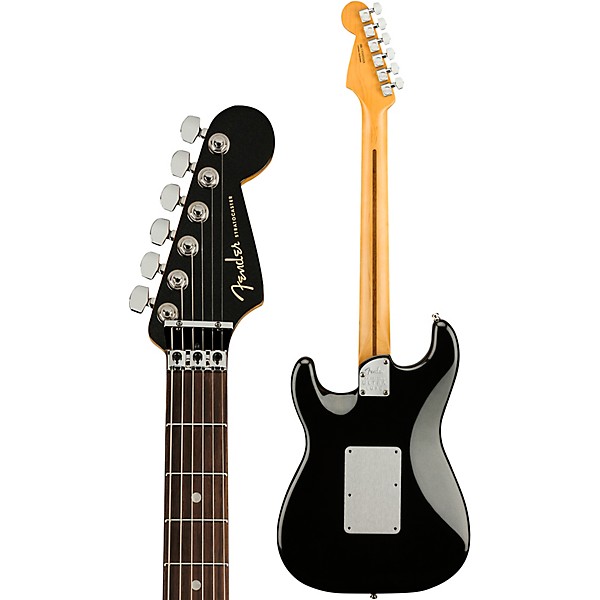 Fender American Ultra Luxe Stratocaster HSS Floyd Rose Rosewood Fingerboard Electric Guitar Mystic Black