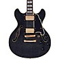 D'Angelico Excel Series Mini DC Semi-Hollow Electric Guitar With USA Seymour Duncan Humbuckers and Stopbar Tailpiece Black Dog thumbnail