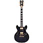 D'Angelico Excel Series Mini DC Semi-Hollow Electric Guitar With USA Seymour Duncan Humbuckers and Stopbar Tailpiece Black...