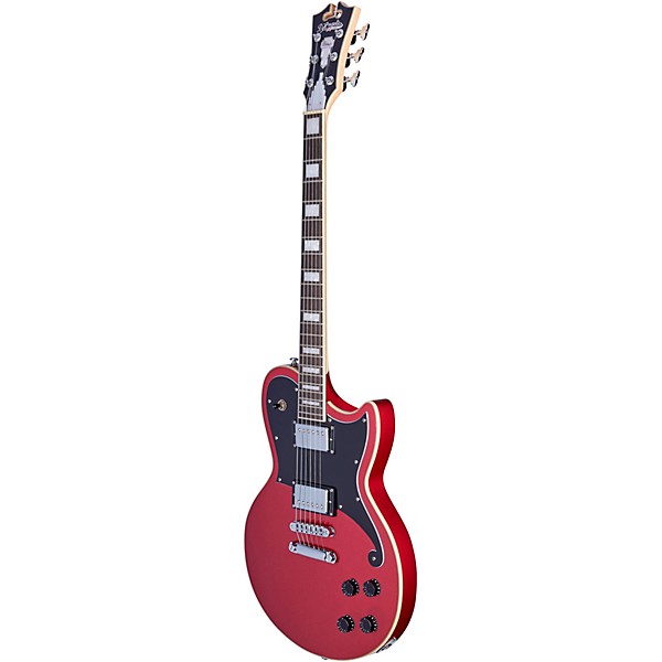 D'Angelico Premier Series Atlantic Solidbody Single Cutaway Electric Guitar With Stopbar Tailpiece Oxblood