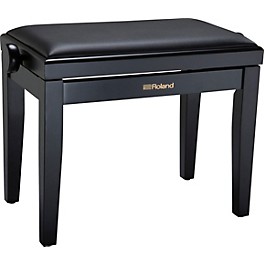 Roland RPB-200-US Piano Bench, Vinyl Seat Polished Ebony Roland RPB-200-US Piano Bench, Vinyl Seat Satin Black