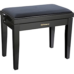 Roland RPB-220-US Piano Bench, Velour Seat Polished Ebony