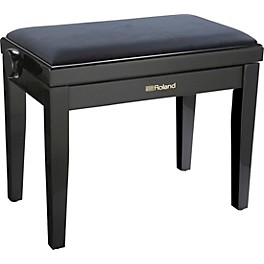 Open Box Roland RPB-220-USPiano Bench, Velours Seat Level 1 Polished Ebony