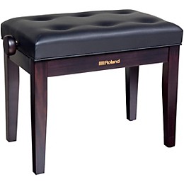 Open Box Roland RPB-300-US Piano Bench, Vinyl Seat Level 1 Rosewood